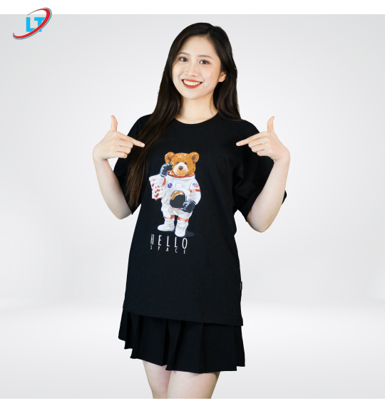 Áo-thun-cotton-in-hình-gấu-hello(phom-rộng)