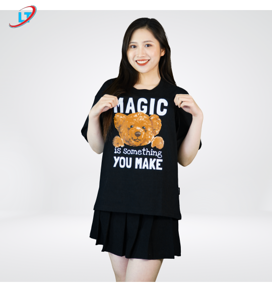 áo thun phom rộng  diamond hình chú gấu thư giãn 