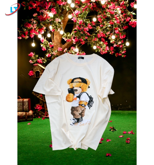 ÁO  thun  100% cotton  in hình  selfhia  (phom rộng )