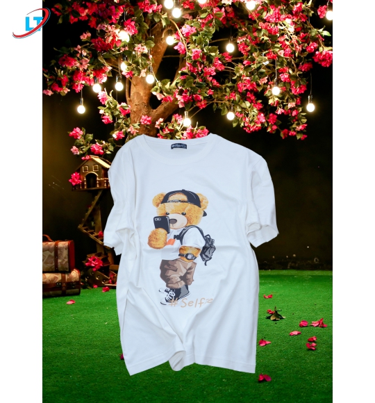 ÁO  thun  100% cotton  in hình  selfhia  (phom rộng )