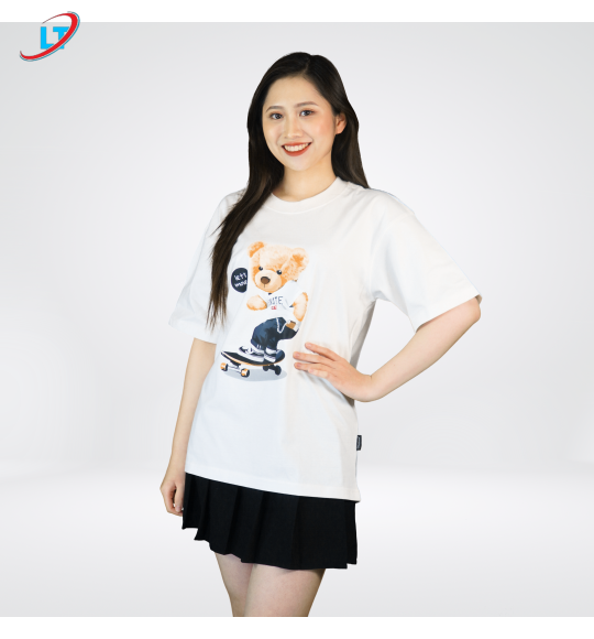 áo unisex phom rộng diamond in hình gấu trượt ván 